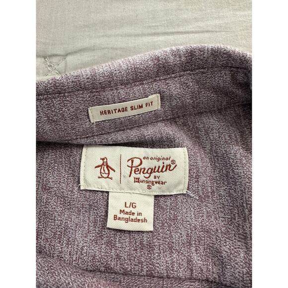 Penguin Heritage Slim Fit Long sleeve sz Large - Picture 3 of 4